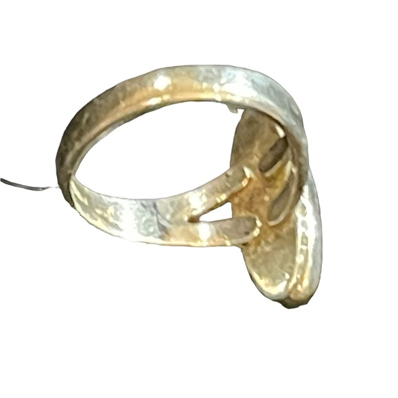 Vintage Bell Trading post oblong Torquoise sterling silver 925 ring Southwestern - Picture 6 of 9